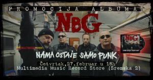 Read more about the article NBG – Promocija albuma „Nama ostaje samo punk“